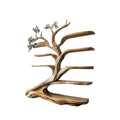 Sylvara Flow Handcrafted Live Edge Tree Bookshelf